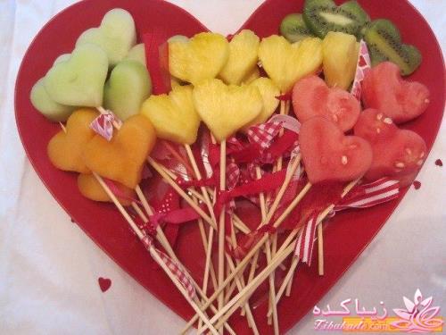 ایده برای تزئین خوراکی های روز عشق valentine