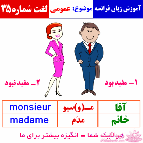 آموزش زبان فرانسه با عکس