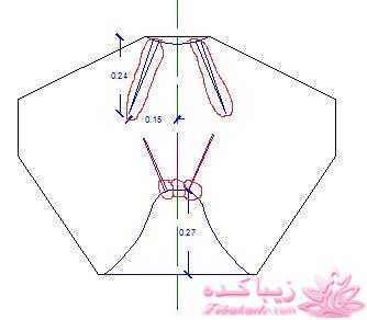 آموزش دوخت مانتو عبایی