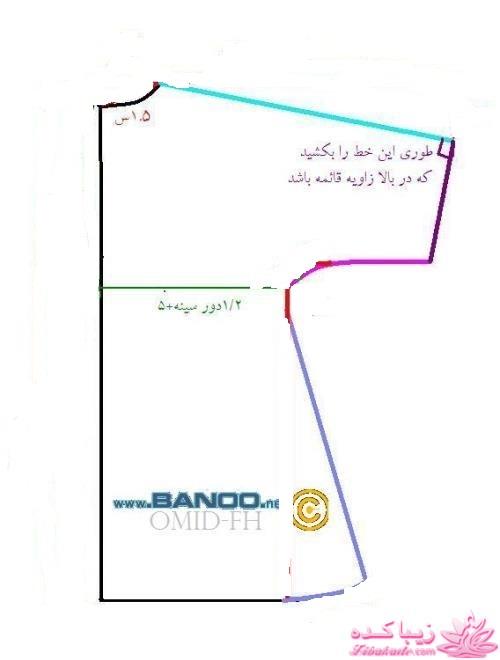 آموزش دوخت مانتو عبایی