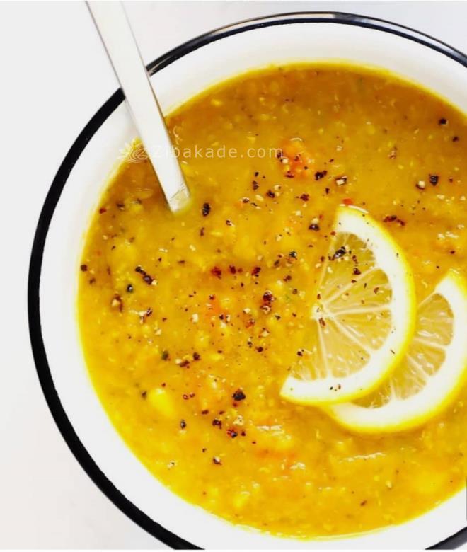 سوپ عدس لیمو