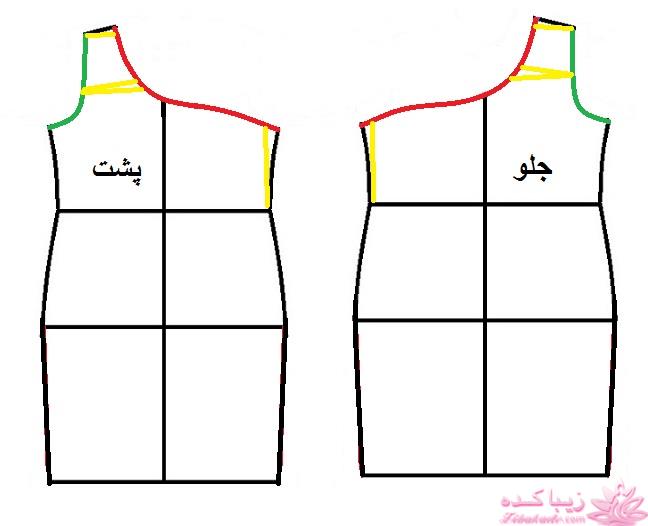 آموزش دوخت لباس مجلسی